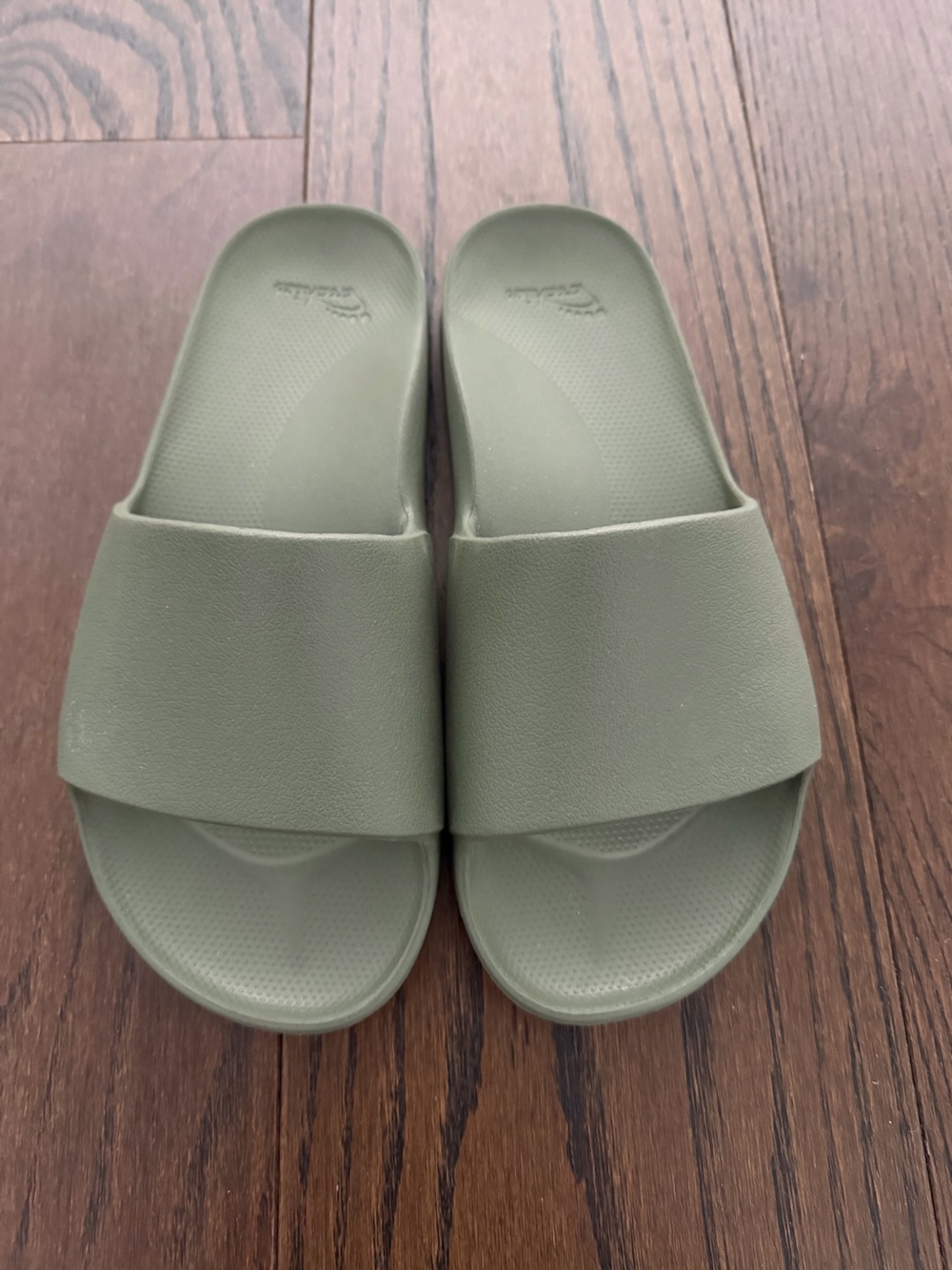 Archies Olive Green Slide Sandals - Picture 2 of 3